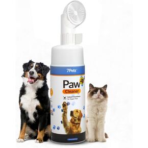 Paw Cleaner for Dogs & Cats | Gentle Dog Paw Washer | No Rinse Foaming | Unscented | Pet Foot Cleaner with Built-in Silicone Brush for Muddy Paws | Puppy & Kitten Paw Wash in Saudi Arabia