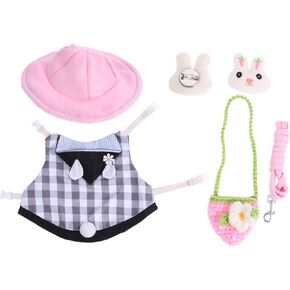 Besportble Bunny Vest Vest Leash Assume Assume Adabit Adabbit Hamster Assories Expensities Precated Material لحفلات الزفاف تشمل الحفلات القبعة القبعة دبوس الشعر in Kuwait