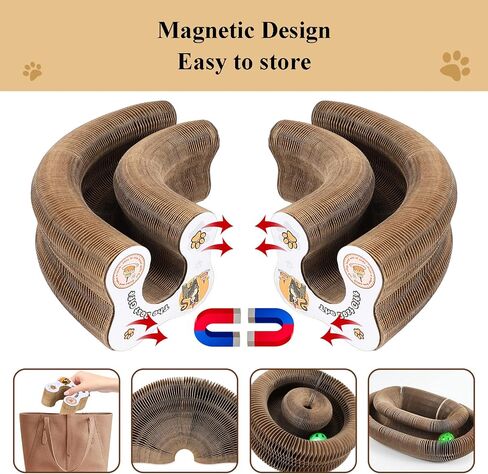 Kitty Kurlz Cat Toy و Kitty Kurlz Cat Scratcher مع Cat Toy Toy Ball Magic Scratcher لصيانة المخلب واللعب للقطط in Kuwait