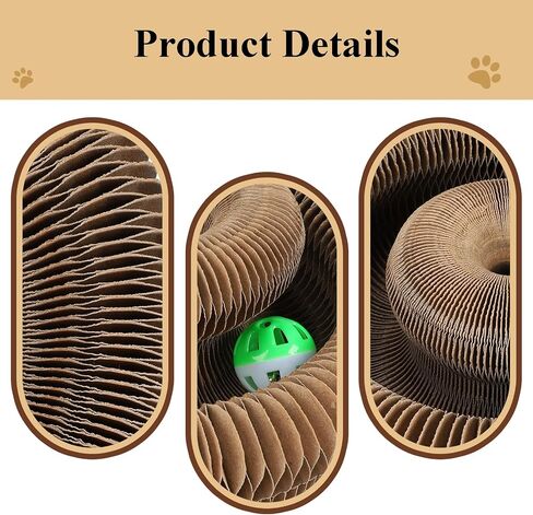 Kitty Kurlz Cat Toy و Kitty Kurlz Cat Scratcher مع Cat Toy Toy Ball Magic Scratcher لصيانة المخلب واللعب للقطط in Kuwait