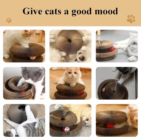 Kitty Kurlz Cat Toy و Kitty Kurlz Cat Scratcher مع Cat Toy Toy Ball Magic Scratcher لصيانة المخلب واللعب للقطط in Kuwait