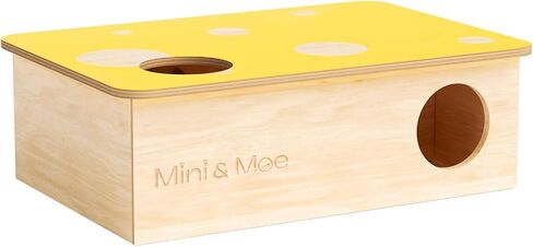 Mini & Moe Multi Chamber Hamster Hideout - مخبأ خنزير غينيا خشبي غينيا مع Windows & Rooftop Platfor in Kuwait