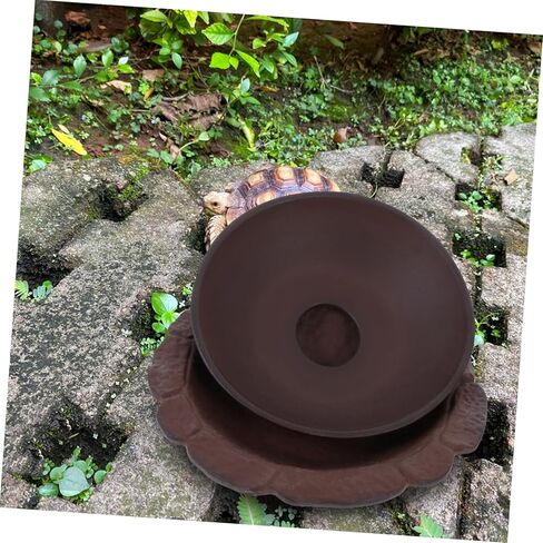 Ceramic Turtle Basking Platform Spacious Multi Functional Design for Bathing Resting Climbing Humidifying Decorative Tile for Tortoise Habitats in Saudi Arabia