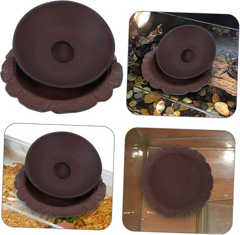 Ceramic Turtle Basking Platform Spacious Multi Functional Design for Bathing Resting Climbing Humidifying Decorative Tile for Tortoise Habitats in Saudi Arabia