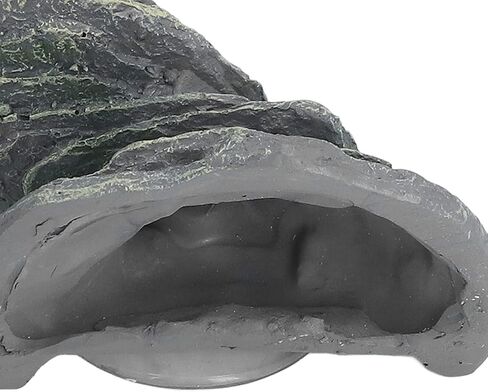 منصة تسلق السلحفاة Yuyte الزواحف المنحدر راتنجات الرصيف لسلاحف السحالي مع كأس الشفط LifeLike Rock Rock Ornament in Saudi Arabia
