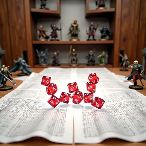 10 PCS D10 Polyhedral Dice-DiCision 10 جوانب الزهر عالي الجوانب لألعاب الطاولة ومغامرات لعب الأدوار (أحمر) in Saudi Arabia