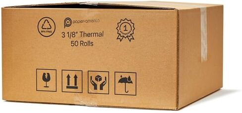 Clover POS 3-1/8 "× 230" (50 GSM) ورقة إيصال حرارية - 50 لفائف جديدة من ورقة أمريكا in Kuwait