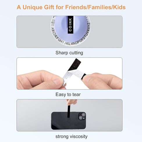 آلة صانع الملصقات المنقوشة مع أشرطة ، كاتب صانع الملصقات المحمولة ، صانع الملصقات المصغرة مع 6 أشرطة ملصقات للمنزل ، ومكتب DIY وصياغة (أرجوانية) in Kuwait