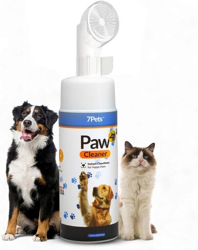 Paw Cleaner for Dogs & Cats | Gentle Dog Paw Washer | No Rinse Foaming | Unscented | Pet Foot Cleaner with Built-in Silicone Brush for Muddy Paws | Puppy & Kitten Paw Wash in Saudi Arabia
