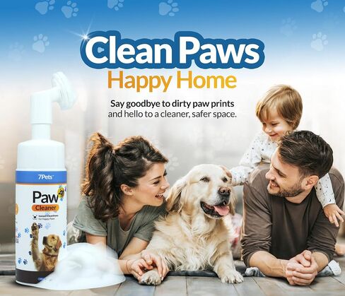 Paw Cleaner for Dogs & Cats | Gentle Dog Paw Washer | No Rinse Foaming | Unscented | Pet Foot Cleaner with Built-in Silicone Brush for Muddy Paws | Puppy & Kitten Paw Wash in Saudi Arabia