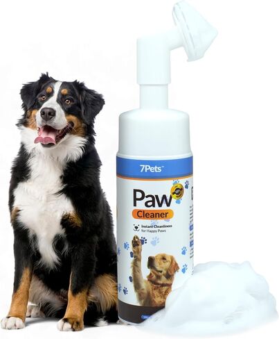 Paw Cleaner for Dogs & Cats | Gentle Dog Paw Washer | No Rinse Foaming | Unscented | Pet Foot Cleaner with Built-in Silicone Brush for Muddy Paws | Puppy & Kitten Paw Wash in Saudi Arabia