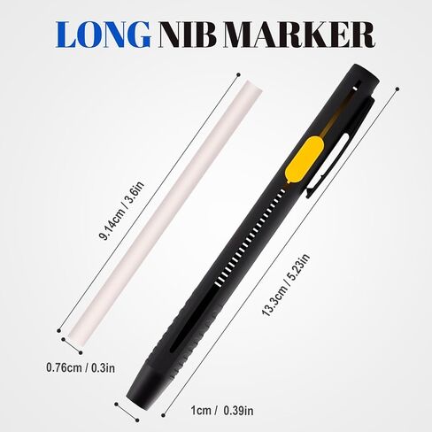 Heat Erasable Fabric Marker for Sewing, Washable Heat Erasable Pens for Fabric, Sewing Chalk DIY Markers for Quilting Embroidery, Suitable for Cotton Knitted Fabrics, 2 Pens + 20 Premium Refills in Saudi Arabia