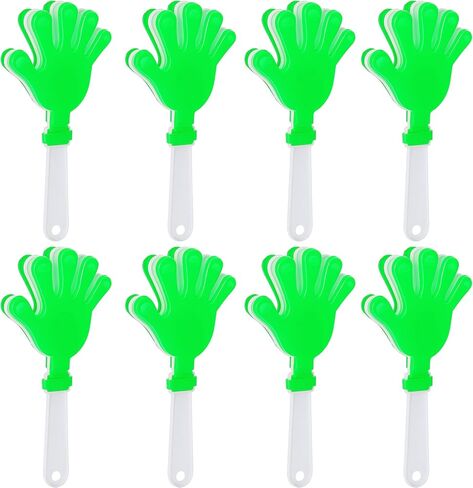 8 Pcs Hand Clappers Noisemakers 7.5 Inch Clappers Noisemakers Plastic Hand Clappers for Birthdays Game Football Sporting Events Cheers Supplies Dance Basketball Football Noisemakers(Blue and White) in Saudi Arabia