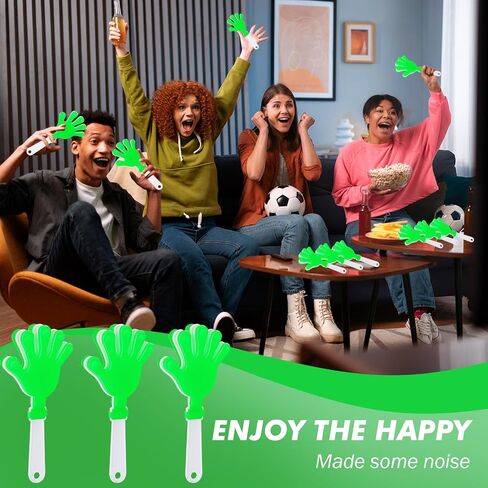 8 Pcs Hand Clappers Noisemakers 7.5 Inch Clappers Noisemakers Plastic Hand Clappers for Birthdays Game Football Sporting Events Cheers Supplies Dance Basketball Football Noisemakers(Blue and White) in Saudi Arabia