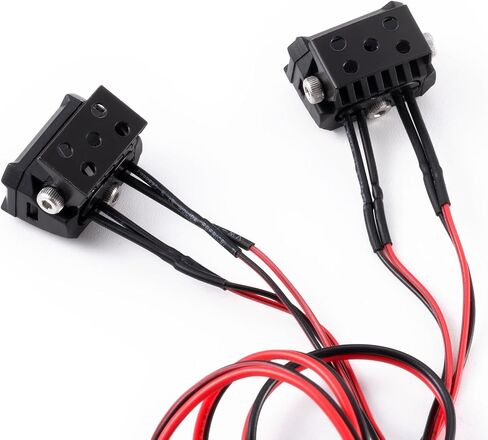 2pcs 18 ملم مصباح LED مربع المصباح الأمامي ل Trx-4 Trx6 محوري SCX10 90046 D90 CC01 WRAITH REDCAT GEN8 1/10 RC CAR PRODGERS (RED) in Kuwait