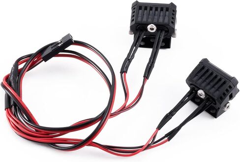2pcs 18 ملم مصباح LED مربع المصباح الأمامي ل Trx-4 Trx6 محوري SCX10 90046 D90 CC01 WRAITH REDCAT GEN8 1/10 RC CAR PRODGERS (RED) in Kuwait