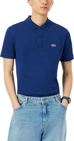 Lacoste Men's Legacy Classic Pique Slim Fit Short Sleeve Polo Shirt in Saudi Arabia