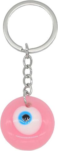 Jasimkiss Evil Eye Keychains Resin Pendant Bag Purse Keychains Good Luck Amulet protection Charm Keychains for Women Men in Saudi Arabia
