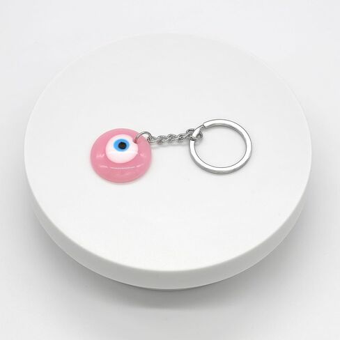 Jasimkiss Evil Eye Keychains Resin Pendant Bag Purse Keychains Good Luck Amulet protection Charm Keychains for Women Men in Saudi Arabia