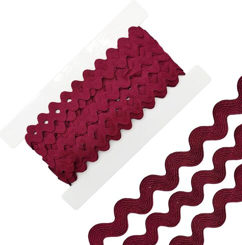 Rick Rack Trim for Sewing, 5/8inch Wave Bending Fringe Trim Ribbon 10meter Polyester Baby Lace Ribbon for DIY Sewing Craft Clothing (Pink) in Saudi Arabia