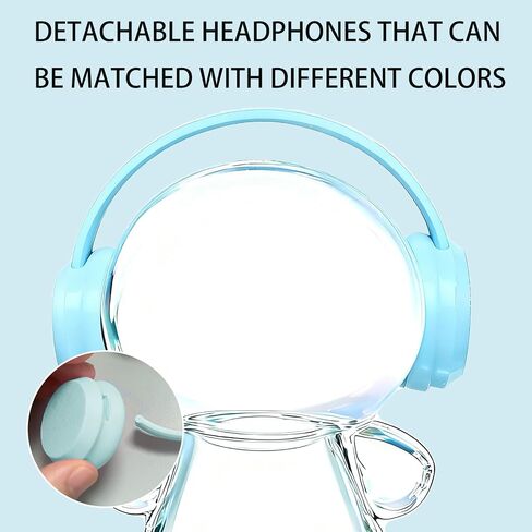 3D Printed Headphones Accessories for Labubu（No Dolls），for Dolls 3.94-6.69inch（10-17cm） in Size，Suitable for Daily Display, Great as a Gift，（White Headphones） in Kuwait