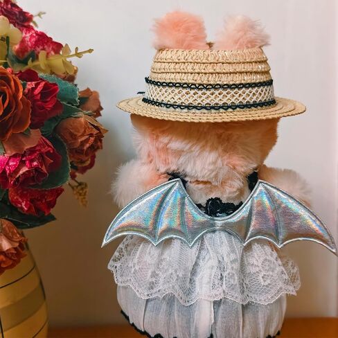 Black Dress for Labubu, Doll Clothes Sets for 15-17 cm Dolls, Elegant 3 Piece Doll Outfit for Labubu, Exquisite LABUBU Designer Clothes Accessories for Girl, Dress to Impress Dolls Clothing in Saudi Arabia