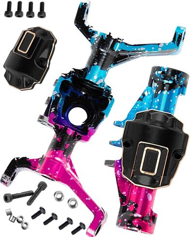 RC Upgrades Part for 1/18 Red cat Ascent-18,Aluminium Front & Rear Axle Housing w/Brass Axle Cover Diff Cover Hops UP,Colour in Kuwait