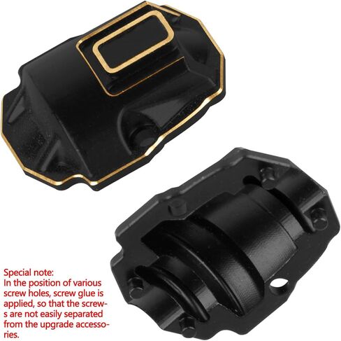 RC Upgrades Part for 1/18 Red cat Ascent-18,Aluminium Front & Rear Axle Housing w/Brass Axle Cover Diff Cover Hops UP,Colour in Kuwait