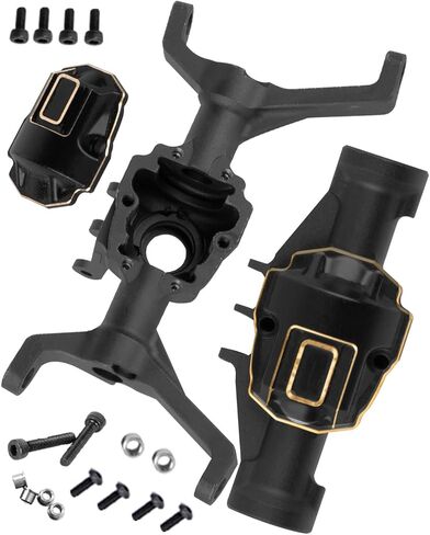 RC Upgrades Part for 1/18 Red cat Ascent-18,Aluminium Front & Rear Axle Housing w/Brass Axle Cover Diff Cover Hops UP,Colour in Kuwait