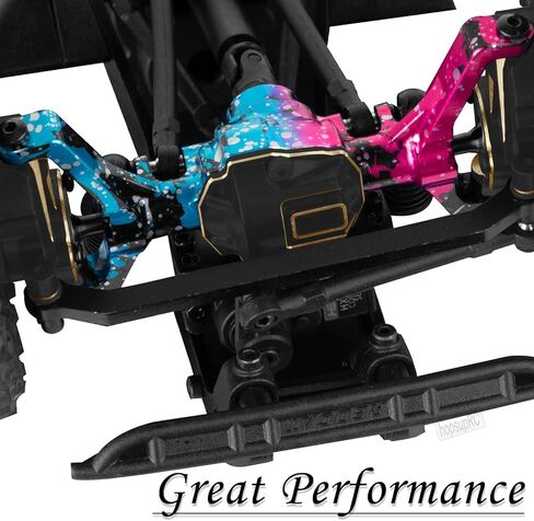 RC Upgrades Part for 1/18 Red cat Ascent-18,Aluminium Front & Rear Axle Housing w/Brass Axle Cover Diff Cover Hops UP,Colour in Kuwait