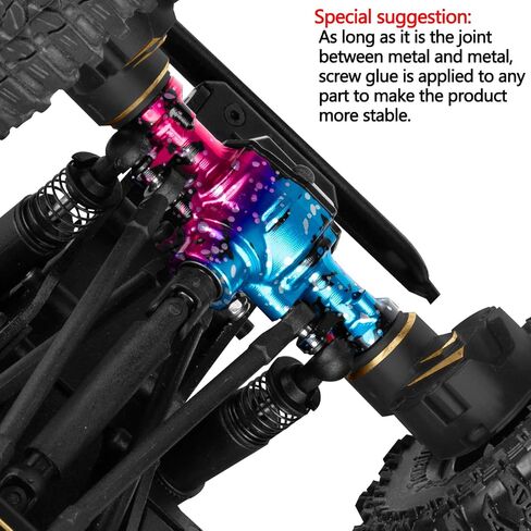 RC Upgrades Part for 1/18 Red cat Ascent-18,Aluminium Front & Rear Axle Housing w/Brass Axle Cover Diff Cover Hops UP,Colour in Kuwait