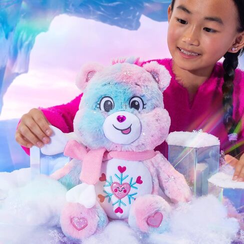 Care Bears - Collector Edition 14 "Snowflake Snowflake Parkle Bear - أقحشة متوسطة الحجم - ألوشي ناعمة ، قابلة للتطبيق ، حيوان محشو للفتيات والفتيان ، الأعمار 4+ in Saudi Arabia