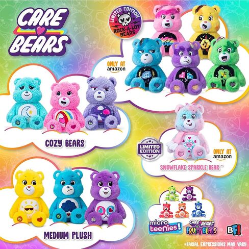 Care Bears - Collector Edition 14 "Snowflake Snowflake Parkle Bear - أقحشة متوسطة الحجم - ألوشي ناعمة ، قابلة للتطبيق ، حيوان محشو للفتيات والفتيان ، الأعمار 4+ in Saudi Arabia