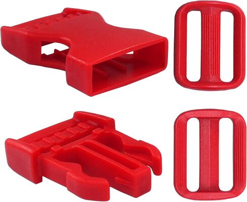 الابازيم لأشرطة 1 بوصة ، 6 أجزاء من الابواب الجانبية السريعة و 12 PCS متزلج Tri-Glide ، ومقاطع المفاجئة المزدوجة الثقيلة للخدمة الشاقة لاستبدال حقيبة الظهر من نايلون حزام الأليف (أبيض) in Kuwait