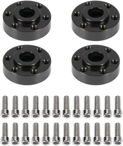 Brass Weights 6mm 9mm 12mm 15mm 22mm Wheel Hex Hub Widen Adapter for 1/10 RC Crawler 1.9 2.2 Wheels Rims SCX10 TRX4 Black (18mm) in Saudi Arabia