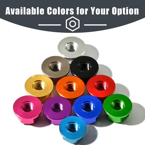 4pcs m4 شفة المكسرات المصنوعة من الألومنيوم ، m4-0.7mm hex flange nylon insert قفل المكسرات لـ 1/10 RC Car Traxxas Slash 4x4 2WD Stampede vxl Rustler VXL HPI Redcat Axial Racing Truck Wheels Wheels in Kuwait