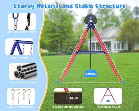 مجموعات الأرجوحة للبخار الخلفي ، 5 في 1 swingset في الهواء الطلق للبناء الخلفي للأطفال 3-12 ، مجموعة أرجوحة أطفال في الهواء الطلق مع 3 تقلبات ، طائرة شراعية وكرة السلة هوب in Saudi Arabia