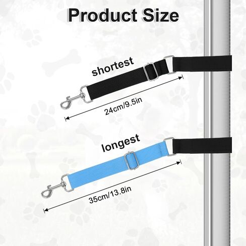 2 Pcs Groomers Helper Grooming Loops for Dogs Groomers Pet Dog Grooming Arm Accessories Extension Straps Adjustable Secure and Stable Loop Extender Bathing Restraint Leashes for Dog Bathing in Saudi Arabia