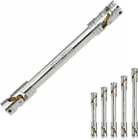 1/10 RC Crawler Car Universal Drive Shaft Stainless Steel Heavy-Duty Driveshafts Accessories for 1:10 Rock Car Tamiya CC01 Traxxas TRX4 Axial SCX10 II RC4WD Gen8 Upgrade Parts (104-150mm) in Saudi Arabia
