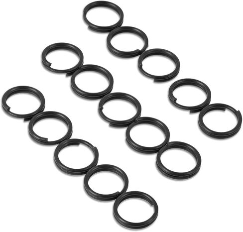 50pcs حلقات تقسيم مفاتيح صغيرة ، حلقات قفزة سوداء 0.4 بوصة/10 مم ، حلقة مفتاح مصغرة للمعادن لصنع الحرف ذات السلسلة الرئيسية - الفولاذ المقاوم للصدأ in Kuwait