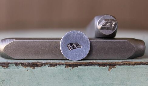 6mm Open Book or Bible Metal Punch Design Stamp - Supply Guy - CH-436 in Saudi Arabia