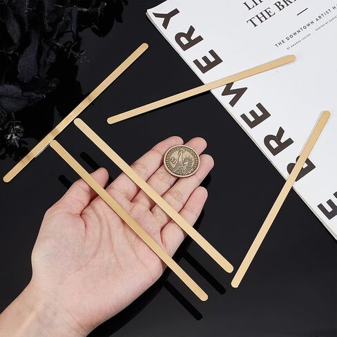 Beebeecraft 6Pcs 304 Stainless Steel Bracelet Blanks Golden Metal Adjustable Simple Base Stamping Engraving Thin Blank Cuff Bangle Strips for Jewelry Making Bracelet DIY Crafts Supplies in Saudi Arabia
