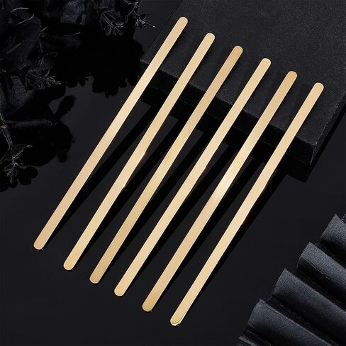 Beebeecraft 6Pcs 304 Stainless Steel Bracelet Blanks Golden Metal Adjustable Simple Base Stamping Engraving Thin Blank Cuff Bangle Strips for Jewelry Making Bracelet DIY Crafts Supplies in Saudi Arabia