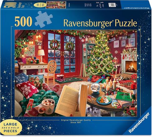 Ravensburger Cozy Christmas 500 Piece Large Format Jigsaw Puzzle for Adults in Saudi Arabia