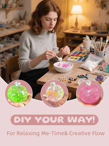 كرة إجهاد DIY صنع مجموعة سهلة-10 جلود TPR ، 13 حشوات ، 14 أوقية الوحل ، 7 أوقية طين ، إنشاء ألعاب الإغاثة من القلق ASMR ، كرات الإجهاد التمسك يدويًا ، هدايا الرعاية الذاتية للنساء ، الاسترخاء المقرمش in Kuwait