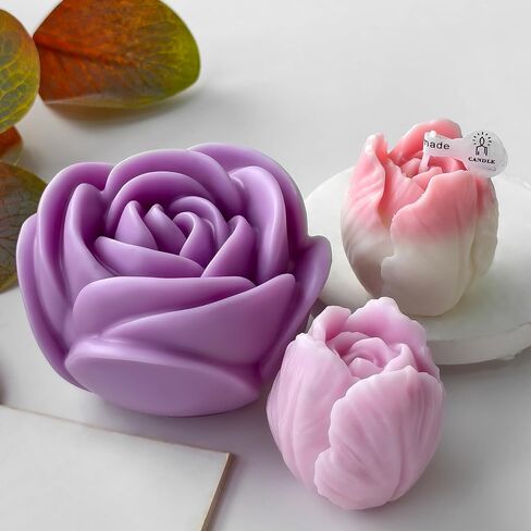 عيد الميلاد غزلان الثلج شمعة أسطوانة سانتا ورواد الراتنج - راتنج صب سيليكون قوالب لديكور المنزل وشموع صنع القالب الموجة الحلزونية in Kuwait