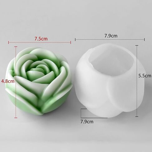 عيد الميلاد غزلان الثلج شمعة أسطوانة سانتا ورواد الراتنج - راتنج صب سيليكون قوالب لديكور المنزل وشموع صنع القالب الموجة الحلزونية in Kuwait