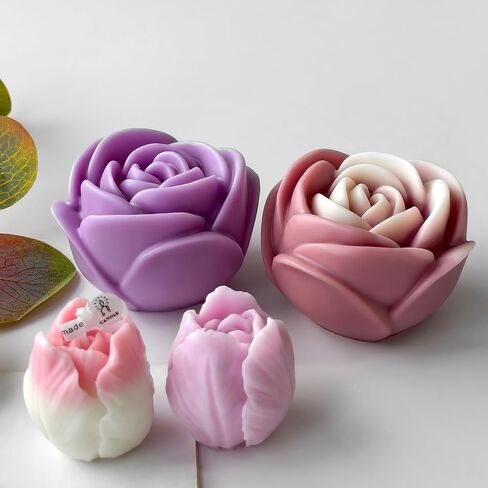 عيد الميلاد غزلان الثلج شمعة أسطوانة سانتا ورواد الراتنج - راتنج صب سيليكون قوالب لديكور المنزل وشموع صنع القالب الموجة الحلزونية in Kuwait