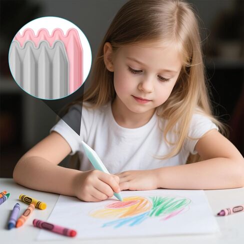 4Pcs Reusable Silicone Crayon Molds Flower, 6 Cavity 3D Silicone Oven Safe Crayon Molds Wax Melting Maker for DIY Chocolate, Candle, Art Projects, Recycling Non-Stick with Assorted Shapes Included in Saudi Arabia