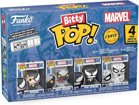 فونكو بوب! Bitty: Spider -Man - Venom ، Anti -Venom ، She -Venom ، و Mystery Chase Figure - 0.9 inch in Saudi Arabia